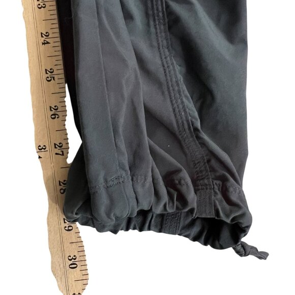 Athleta Gray Attitude Ruched Pull On Jogger Pants Adjustable Ankles Size 4P - Picture 11 of 12